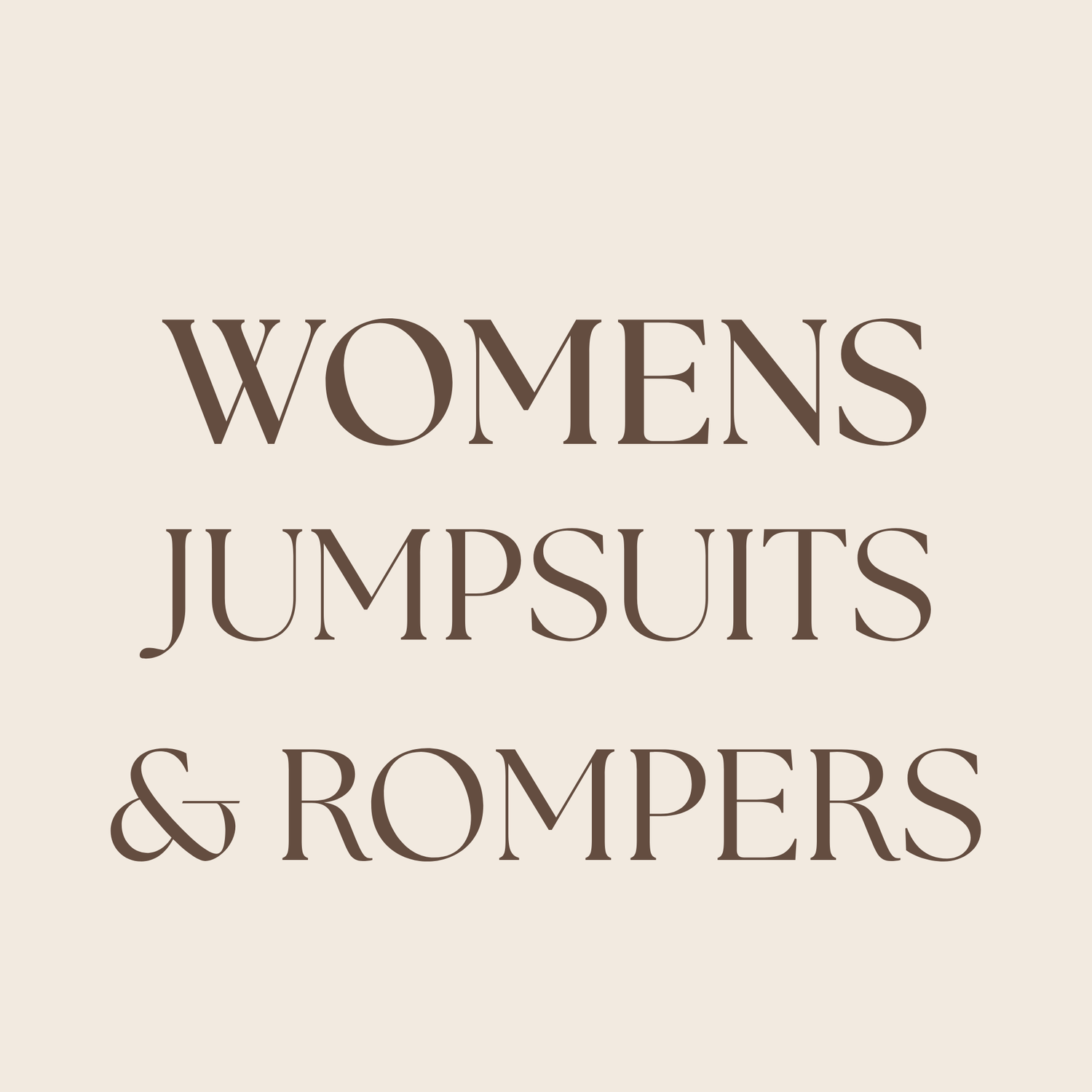 Jumpsuits & Rompers