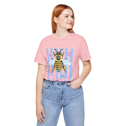 Kind Bee T-Shirt — Cute Striped Bee Graphic Tee ("Kind")