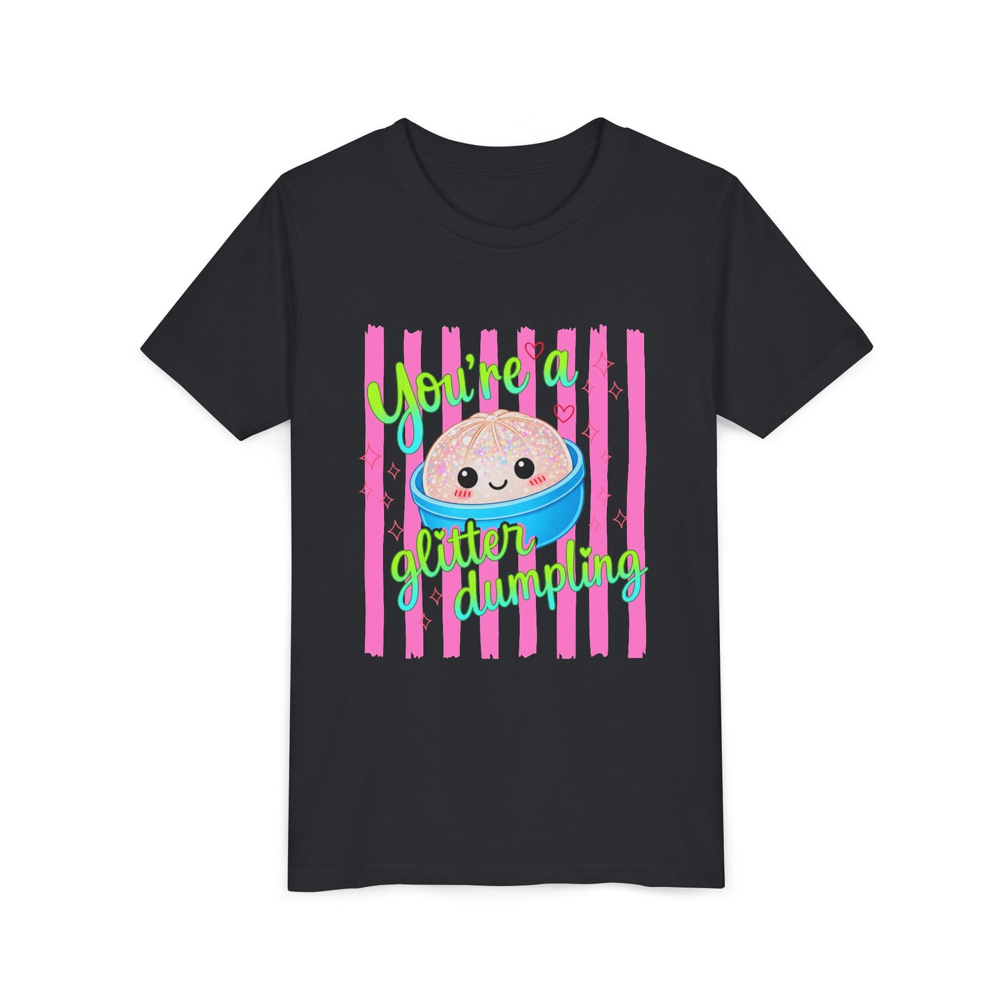 Youth Tee - "You're a Glitter Dumpling" Cute Squishy Dumpling Graphic T-Shirt