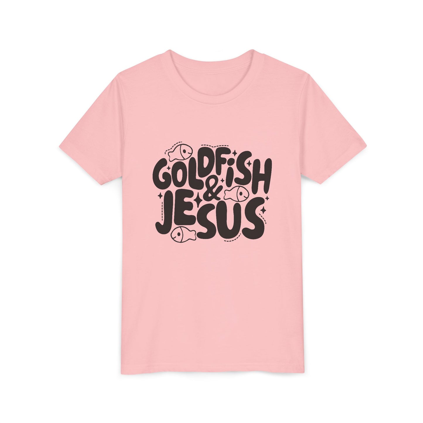 Youth Tee — 'Goldfish & Jesus' Cute Christian Kid T‑Shirt