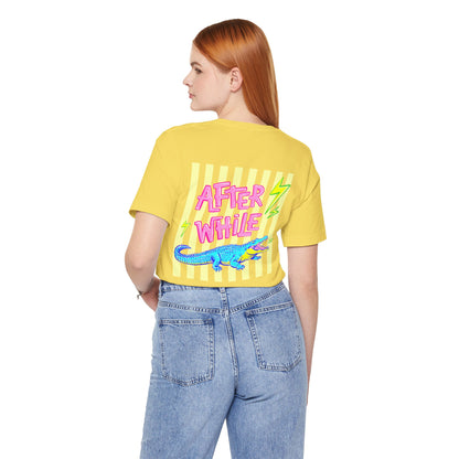 Later Alligator/After While Crocodile Tee — Retro Neon Graphic T-Shirt
