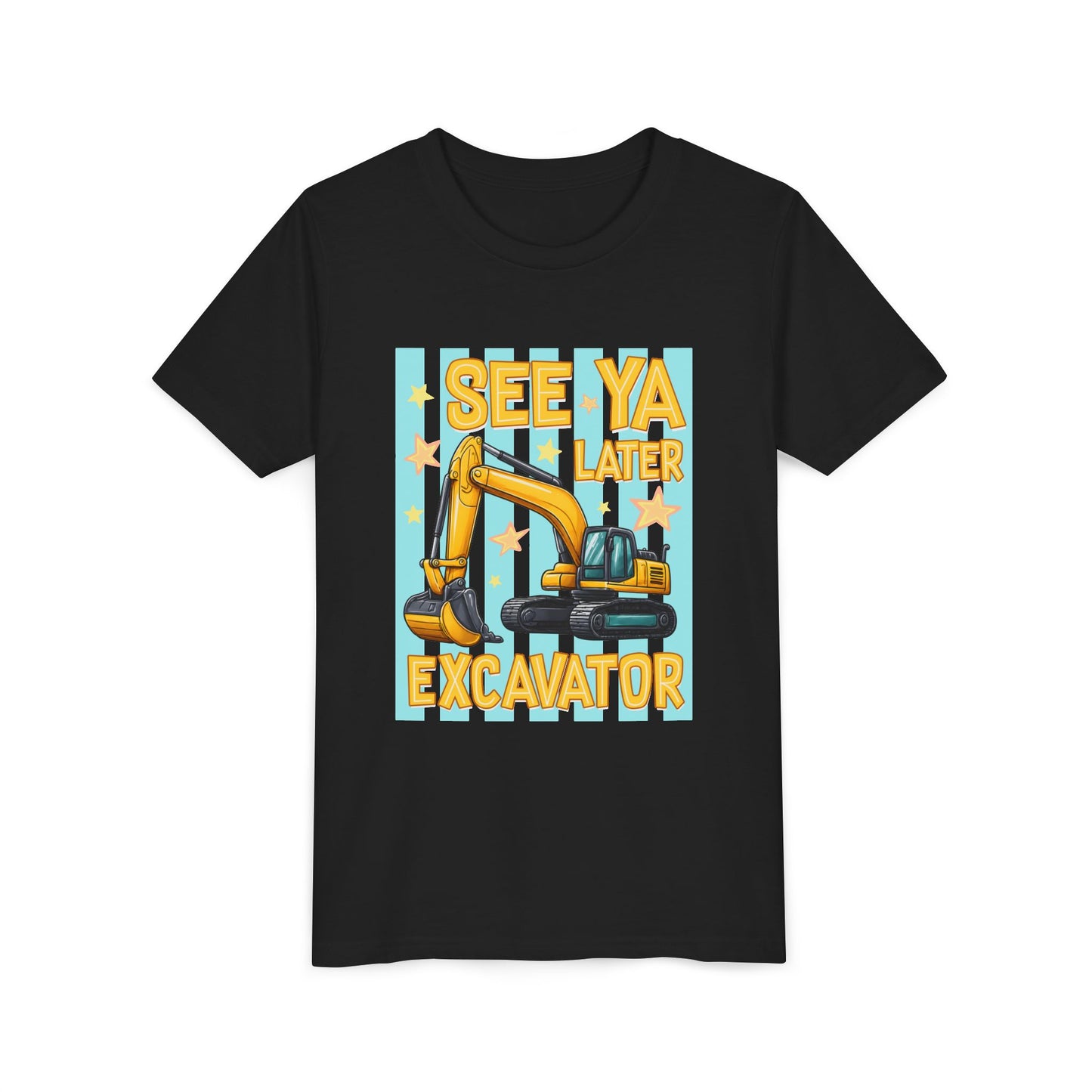 See Ya Later Excavator Youth Tee – Cute Construction Truck Shirt for Kids