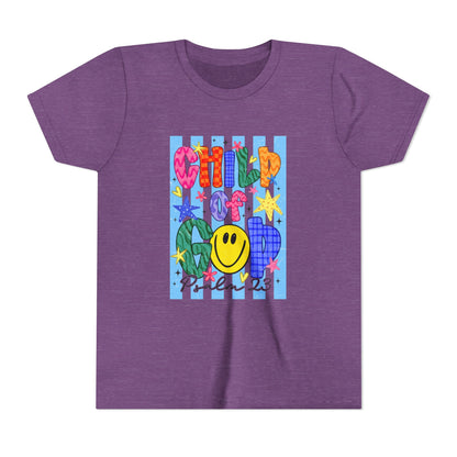 Child of God Youth T‑Shirt — Colorful Smiley Faith Tee