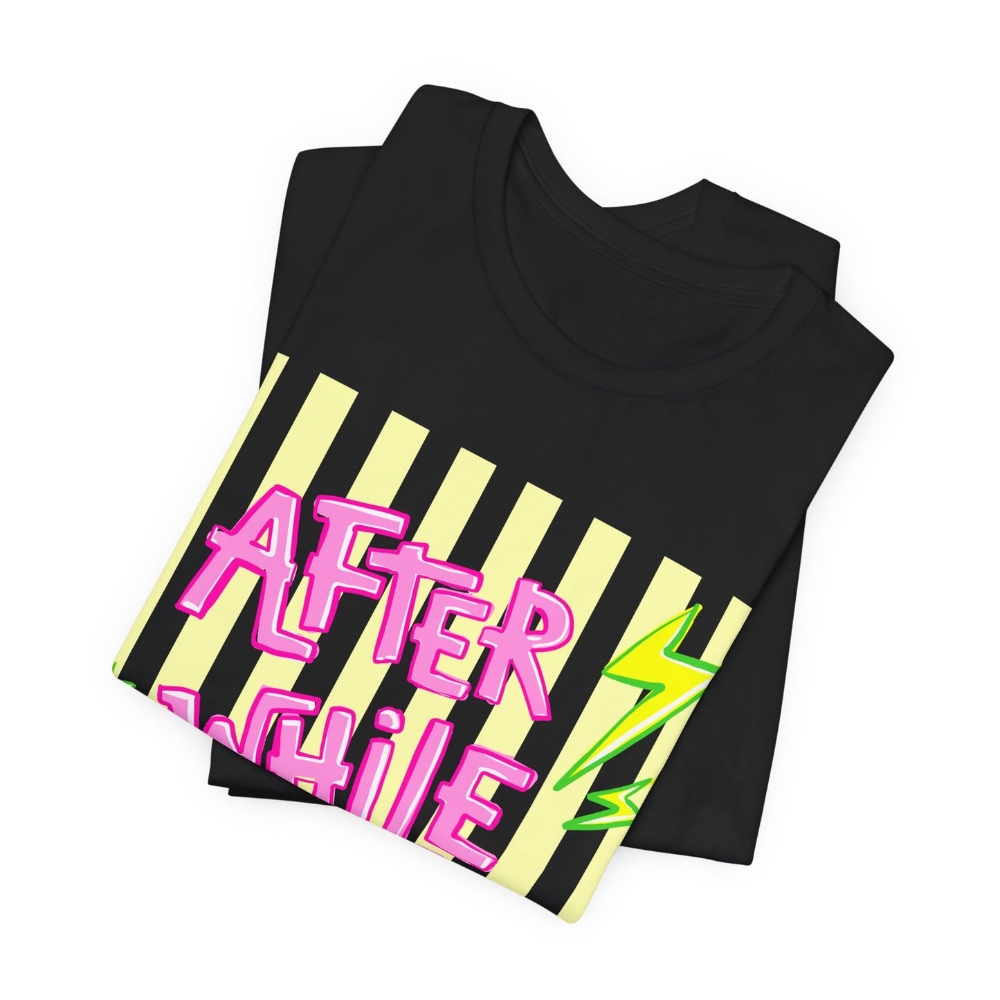 After While Crocodile Tee — Retro Neon Alligator Graphic T-Shirt