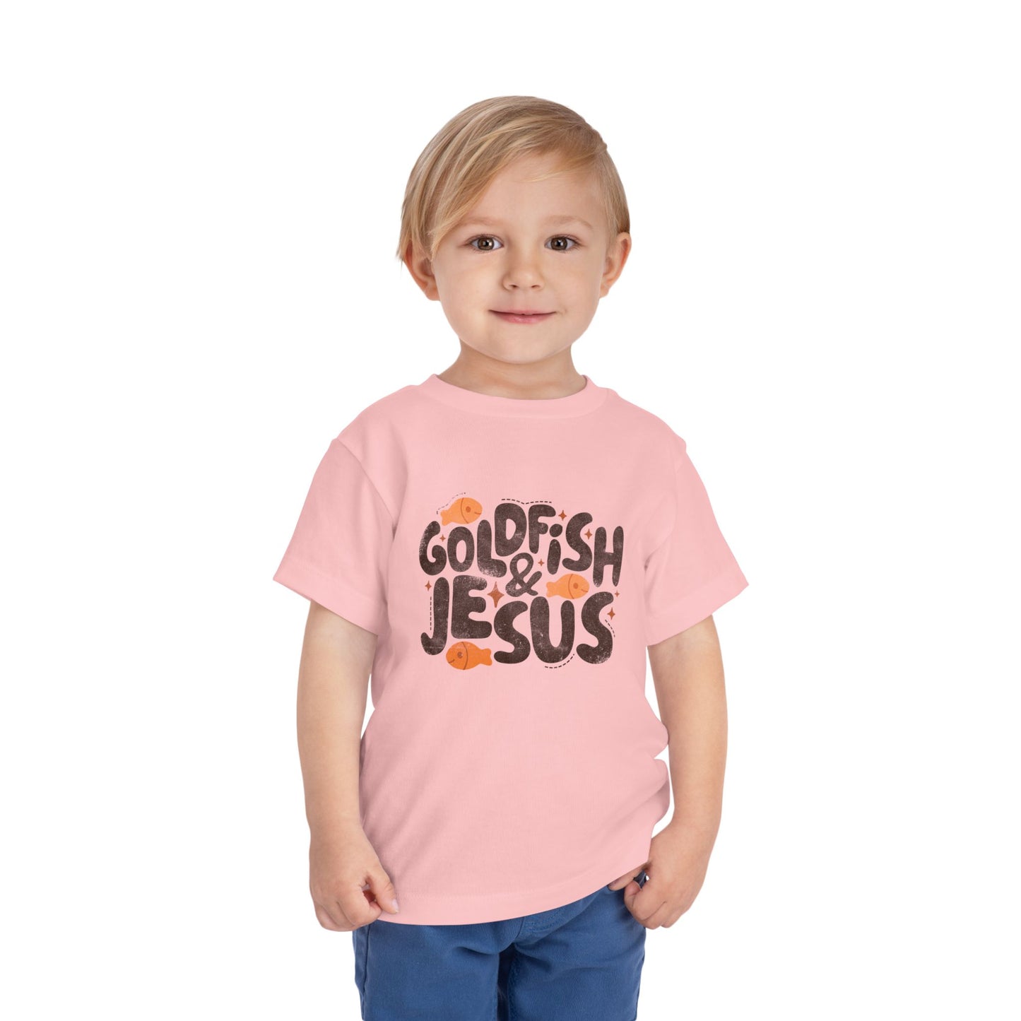 Goldfish & Jesus Toddler Tee — Cute Christian Kids Shirt