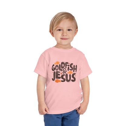 Goldfish & Jesus Toddler Tee — Cute Christian Kids Shirt