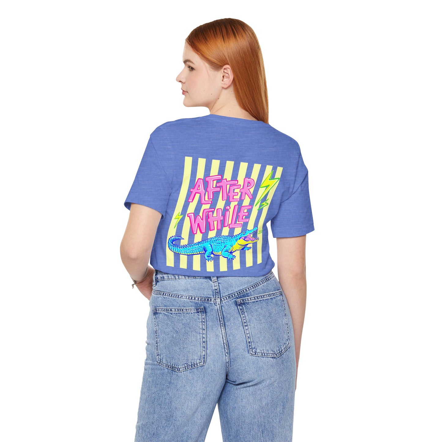Later Alligator/After While Crocodile Tee — Retro Neon Graphic T-Shirt