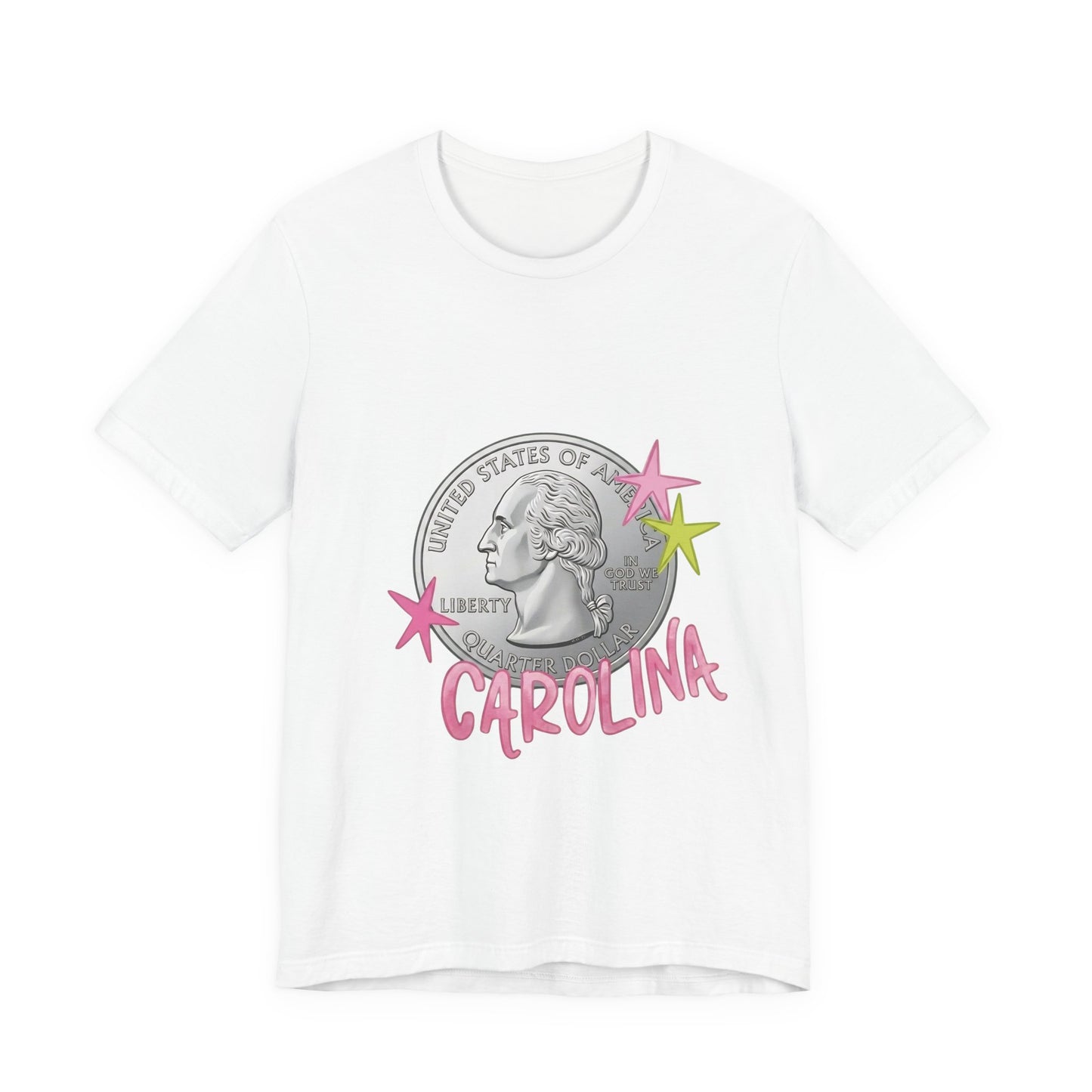 "Heads Carolina, Tail's California" Quarter Graphic Tee