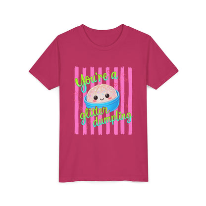 Youth Tee - "You're a Glitter Dumpling" Cute Squishy Dumpling Graphic T-Shirt