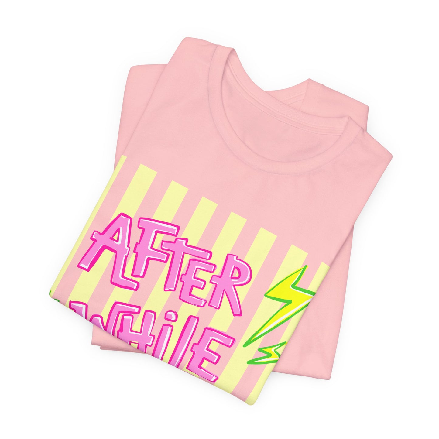 After While Crocodile Tee — Retro Neon Alligator Graphic T-Shirt