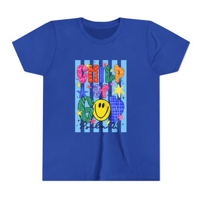 Child of God Youth T‑Shirt — Colorful Smiley Faith Tee