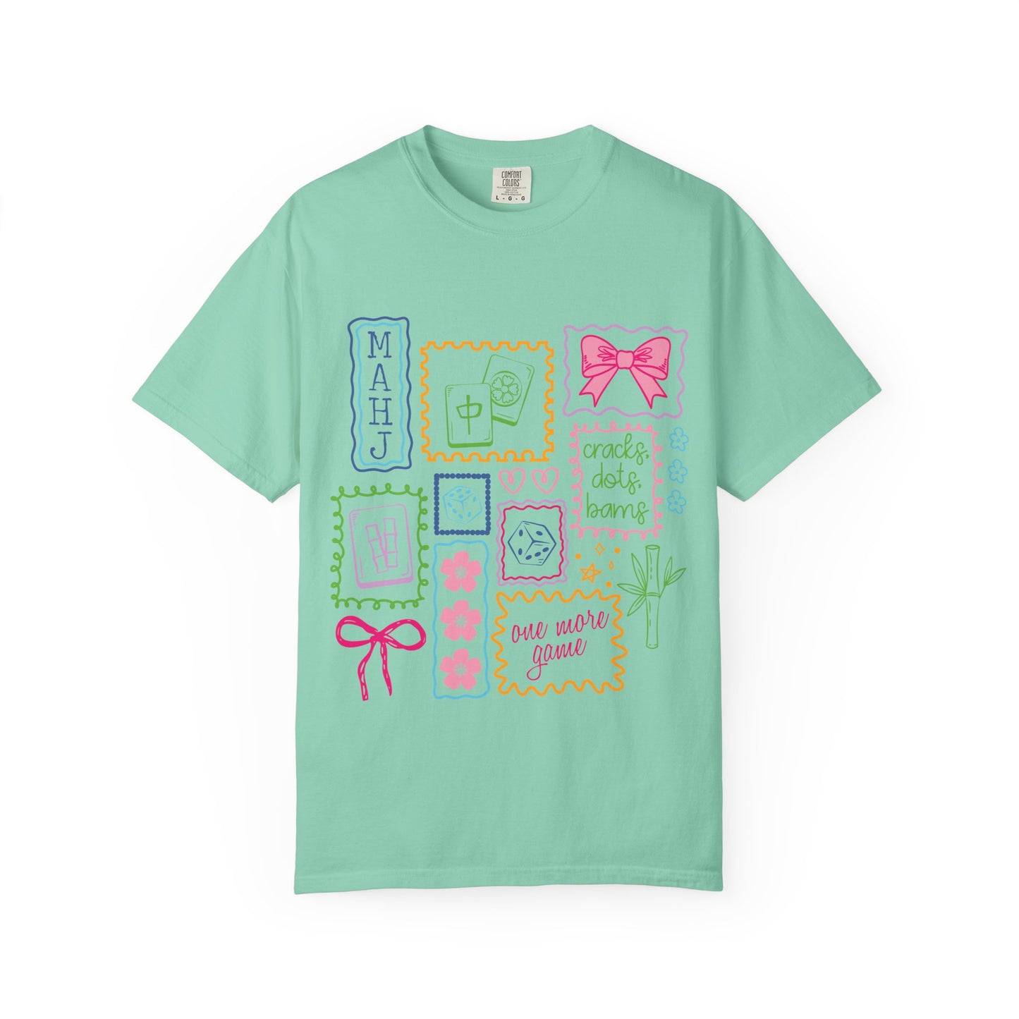 Cute Mahjong Graphic T-Shirt