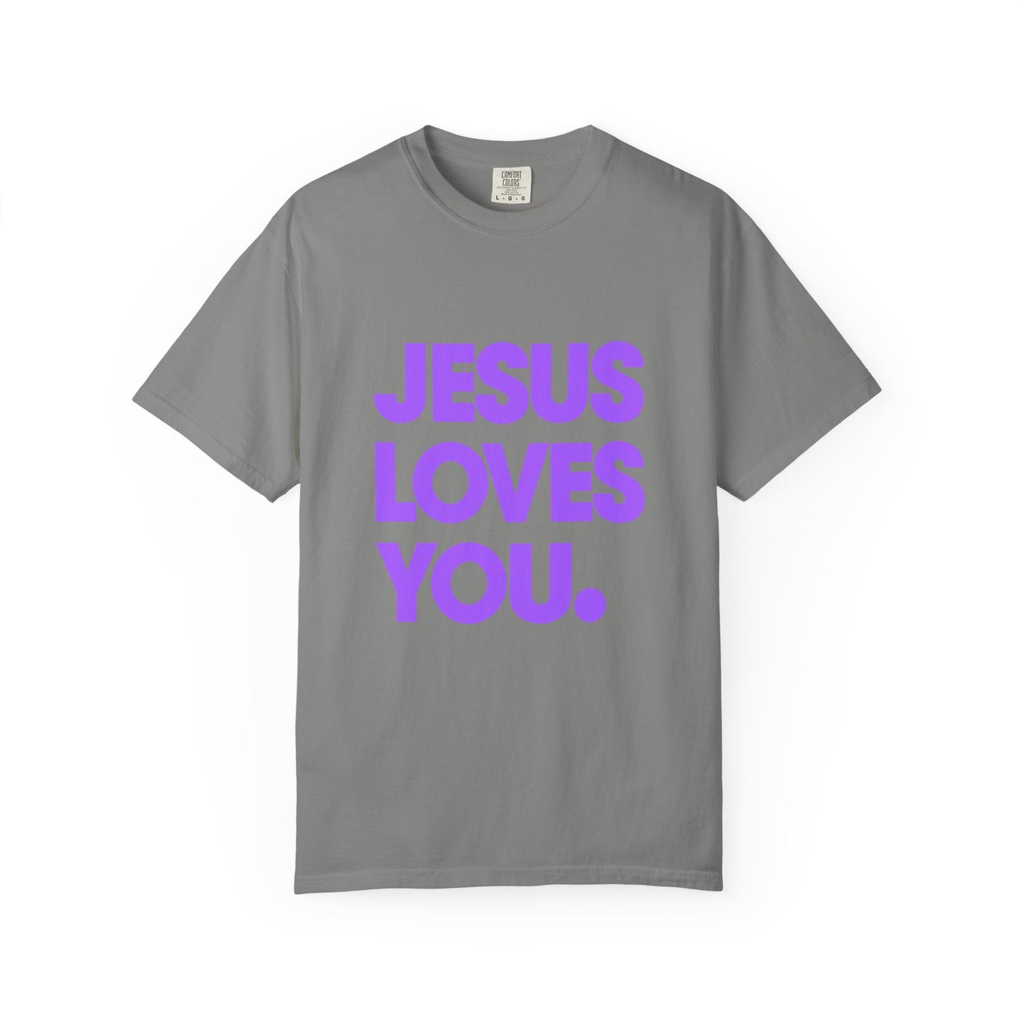 Jesus Loves You T-Shirt — Bold Purple Faith Tee