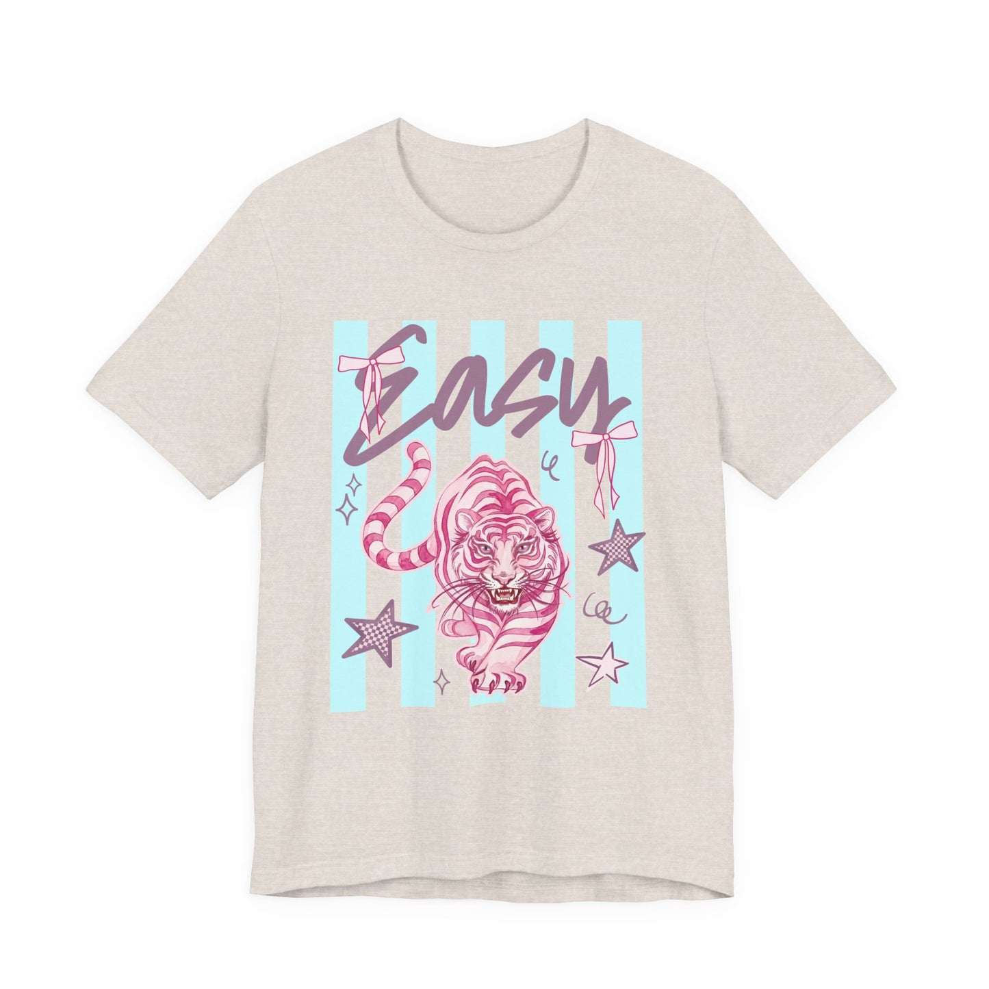 "Easy Tiger" Tee — Retro Pastel Graphic T-Shirt