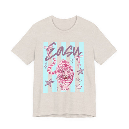 "Easy Tiger" Tee — Retro Pastel Graphic T-Shirt