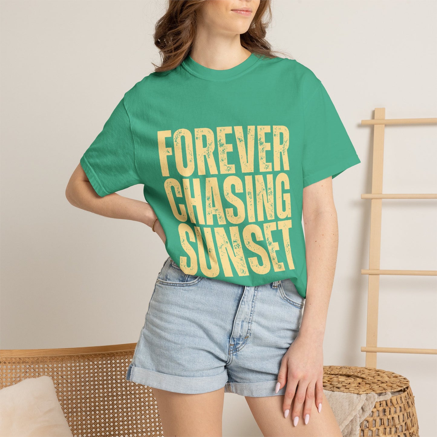 T-Shirt — "Forever Chasing Sunset" Graphic Tee