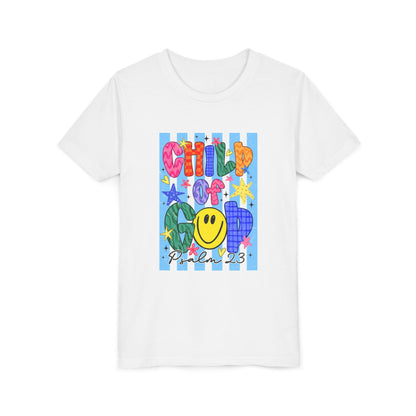 Child of God Youth T‑Shirt — Colorful Smiley Faith Tee