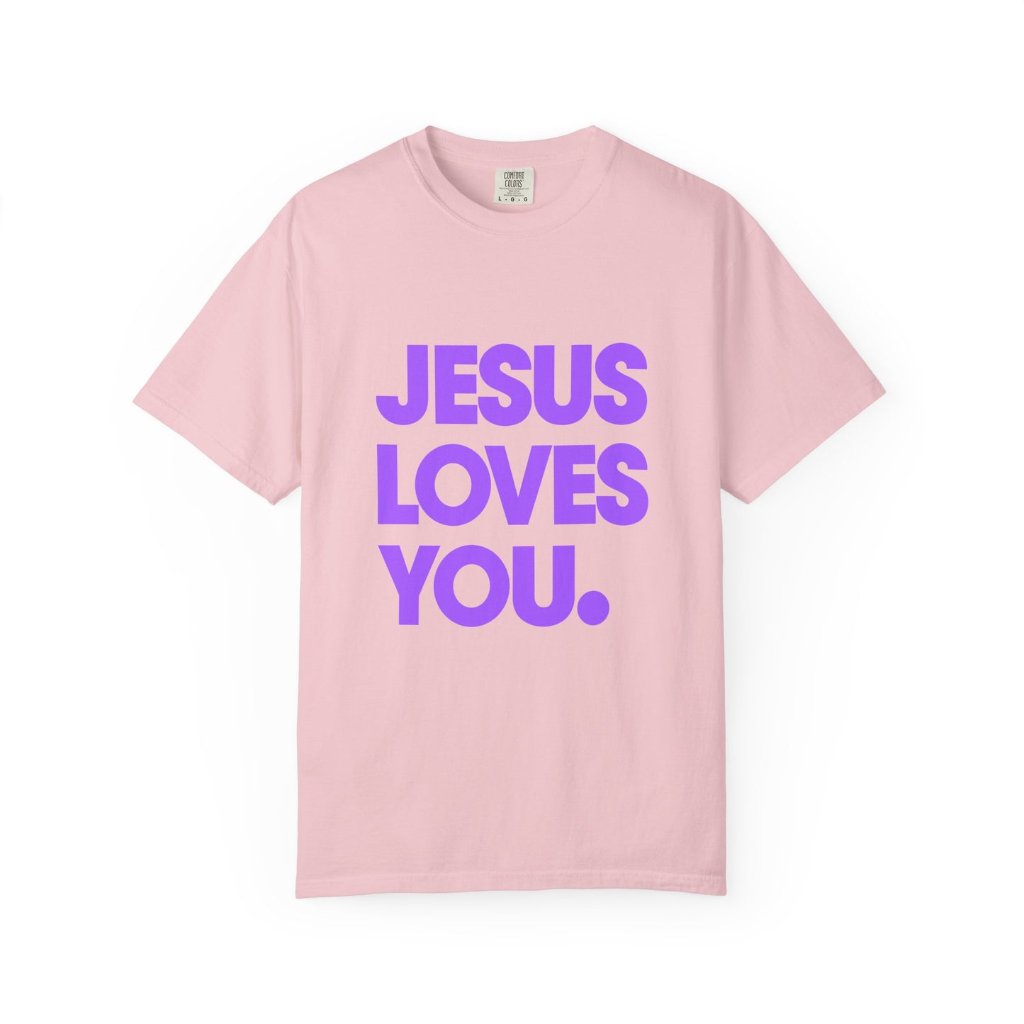 Jesus Loves You T-Shirt — Bold Purple Faith Tee