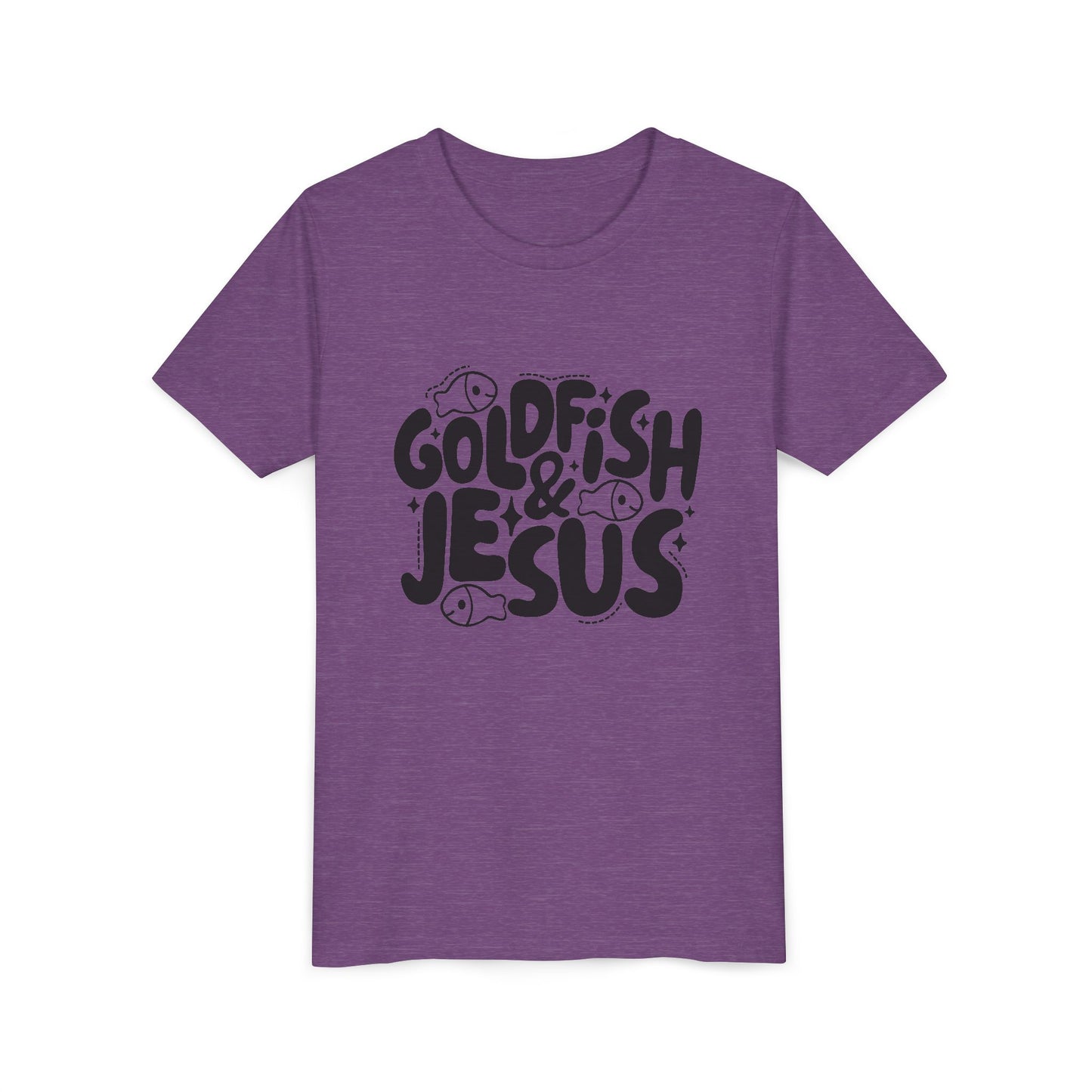 Youth Tee — 'Goldfish & Jesus' Cute Christian Kid T‑Shirt