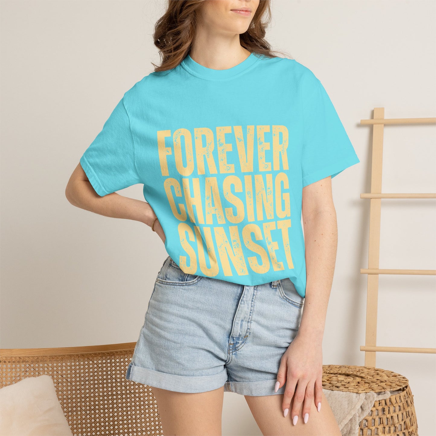 T-Shirt — "Forever Chasing Sunset" Graphic Tee
