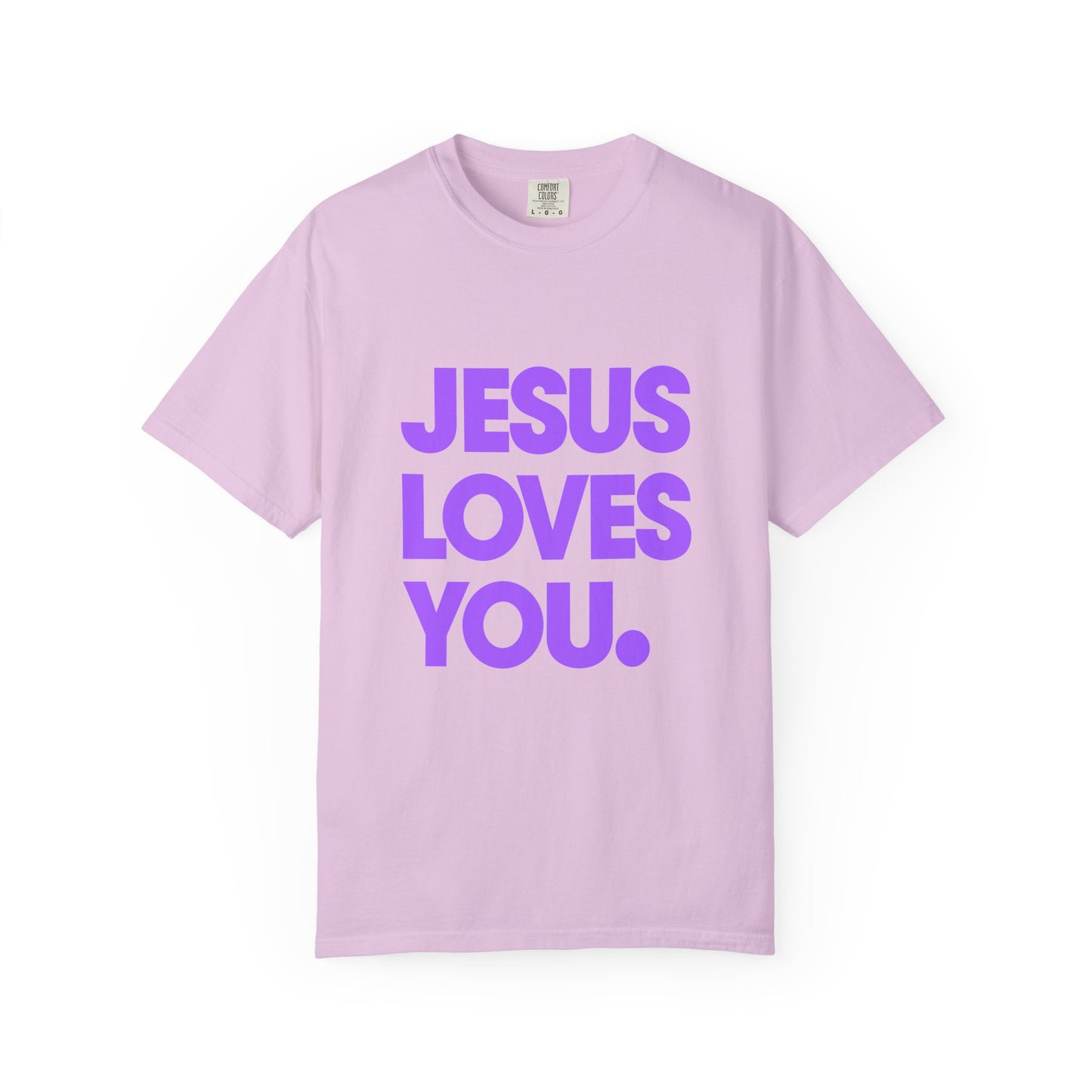 Jesus Loves You T-Shirt — Bold Purple Faith Tee