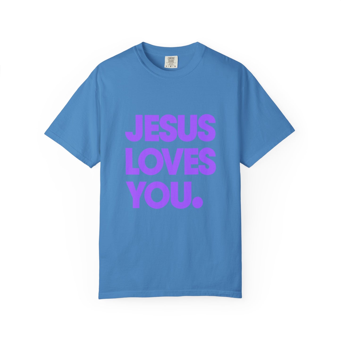 Jesus Loves You T-Shirt — Bold Purple Faith Tee