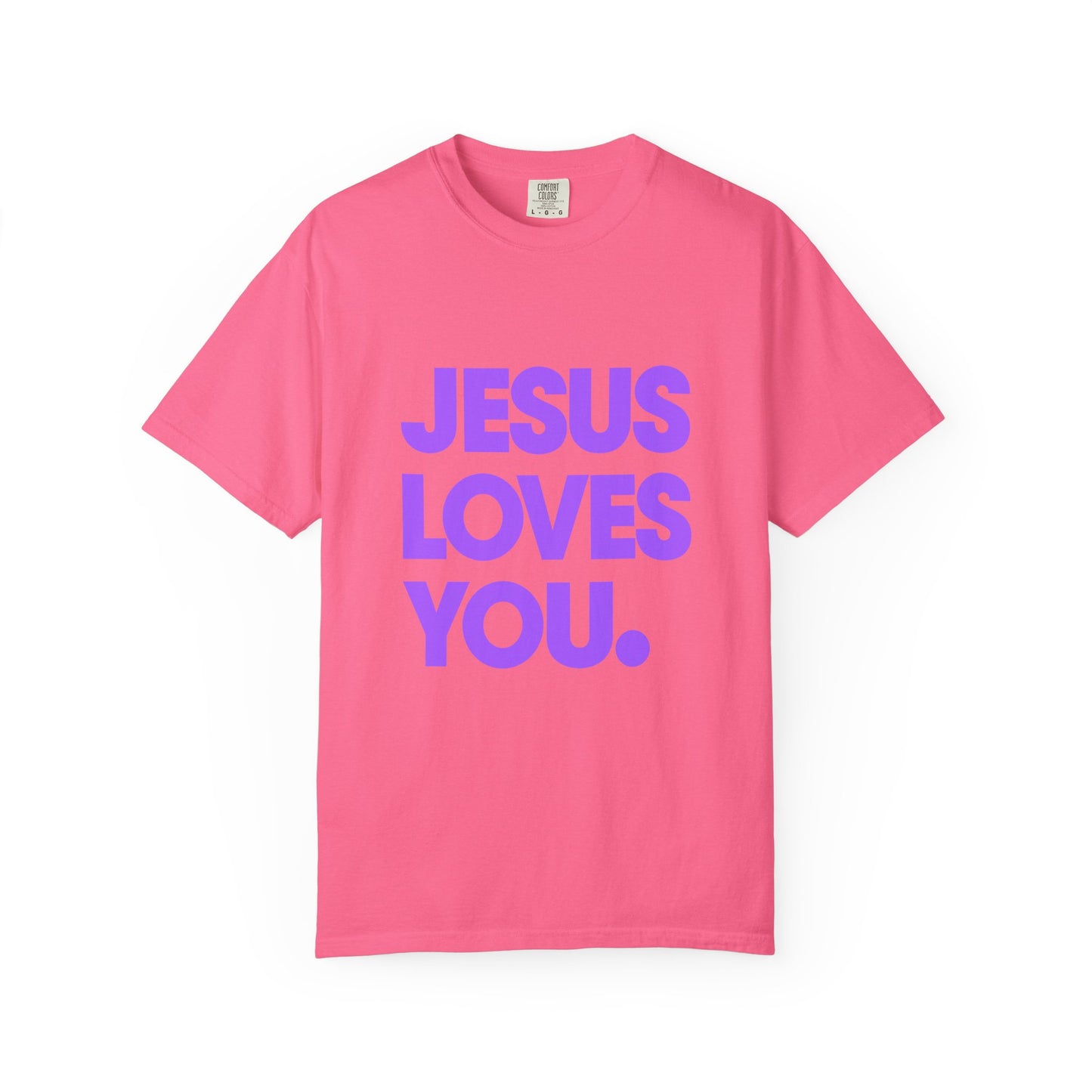 Jesus Loves You T-Shirt — Bold Purple Faith Tee