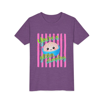 Youth Tee - "You're a Glitter Dumpling" Cute Squishy Dumpling Graphic T-Shirt