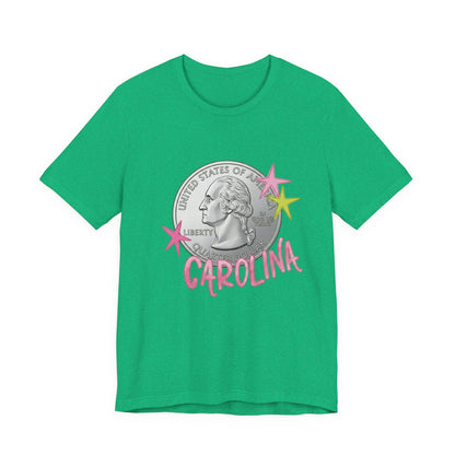 "Heads Carolina, Tail's California" Quarter Graphic Tee