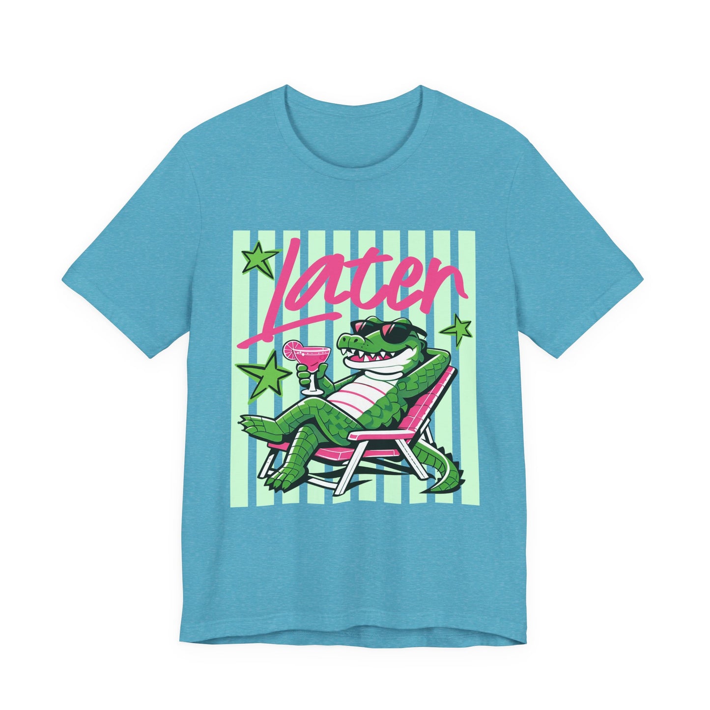 Later Alligator T‑Shirt — Retro Lounge Crocodile Tee