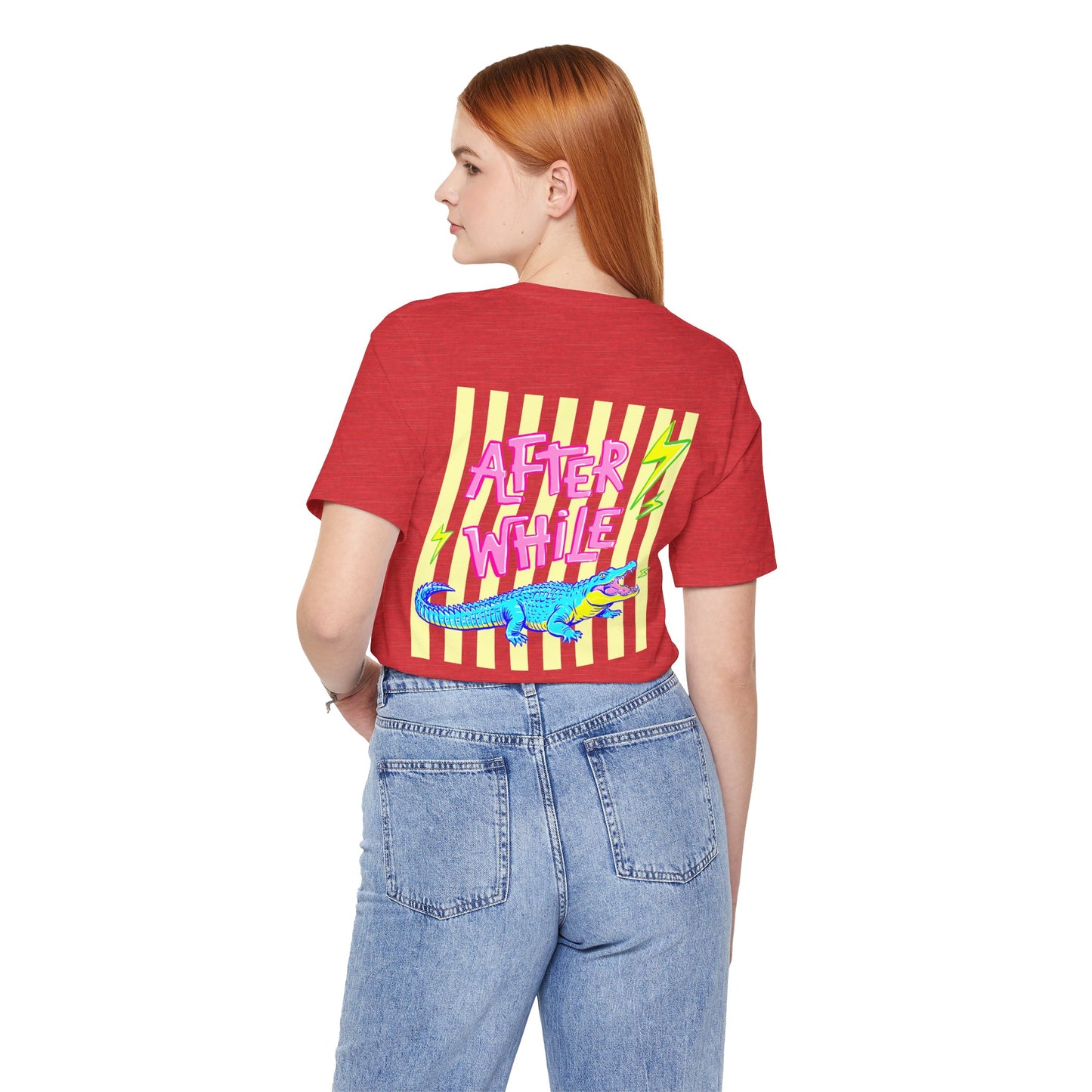 Later Alligator/After While Crocodile Tee — Retro Neon Graphic T-Shirt