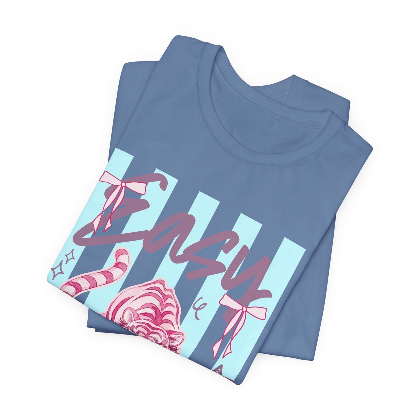 "Easy Tiger" Tee — Retro Pastel Graphic T-Shirt