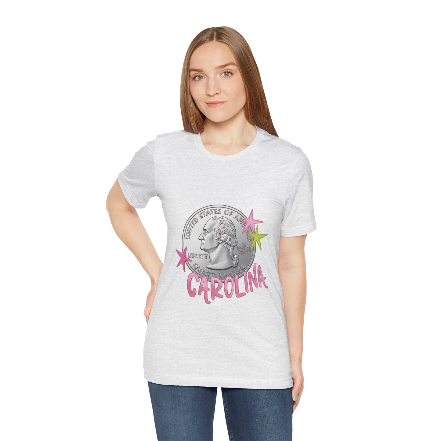 "Heads Carolina, Tail's California" Quarter Graphic Tee