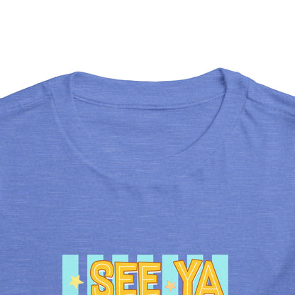 Toddler Tee — "See Ya Later Excavator" Construction Shirt