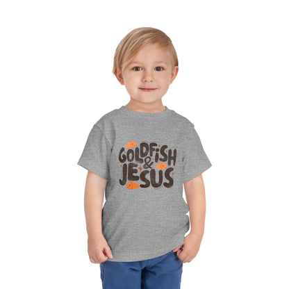 Goldfish & Jesus Toddler Tee — Cute Christian Kids Shirt