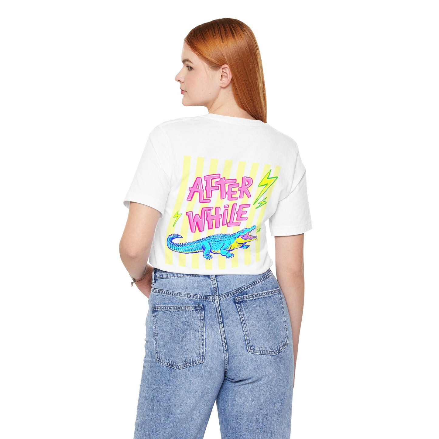 Later Alligator/After While Crocodile Tee — Retro Neon Graphic T-Shirt