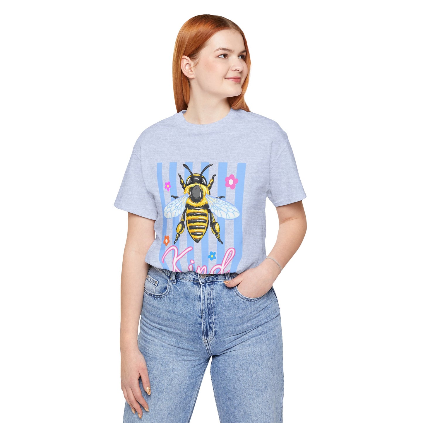 Kind Bee T-Shirt — Cute Striped Bee Graphic Tee ("Kind")