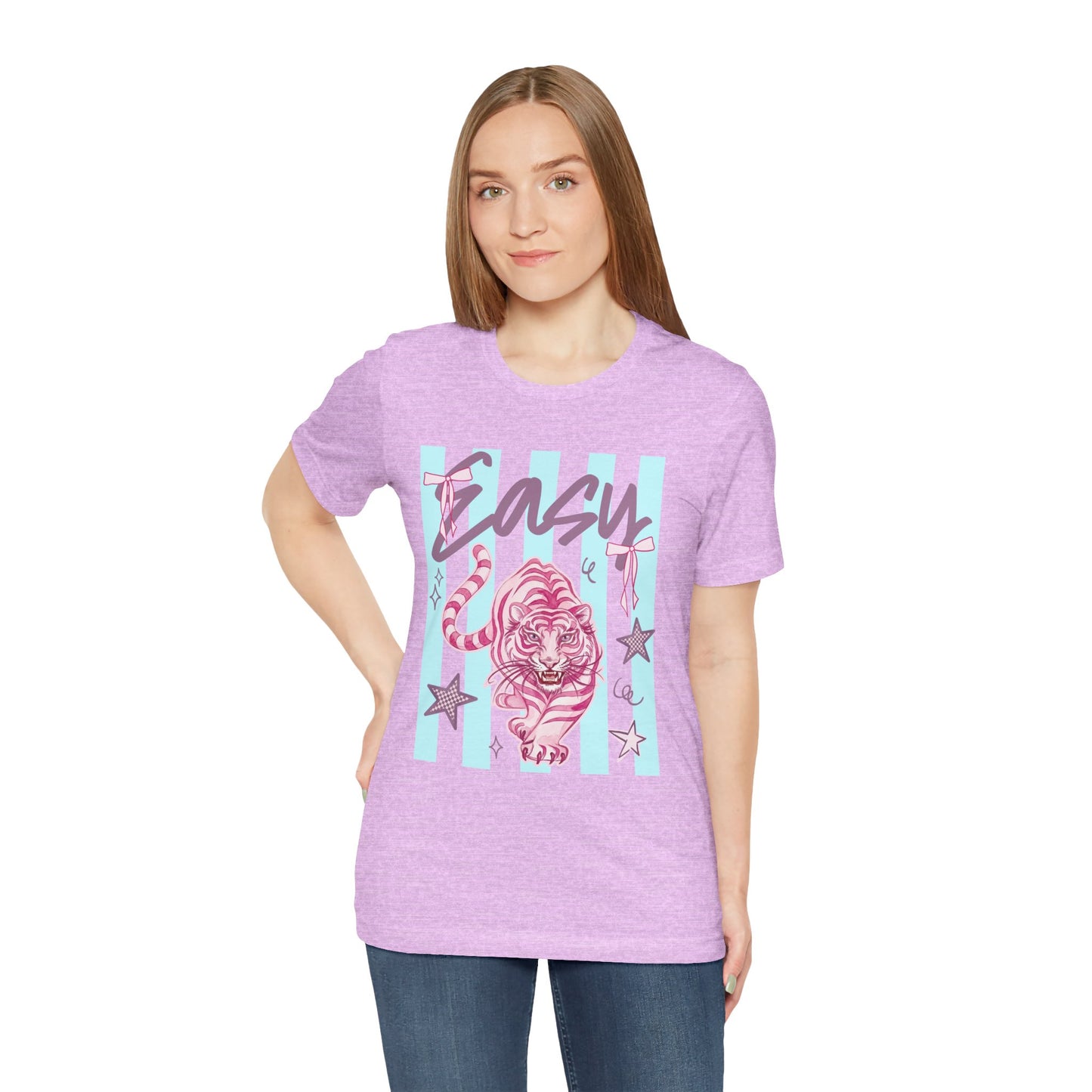 "Easy Tiger" Tee — Retro Pastel Graphic T-Shirt