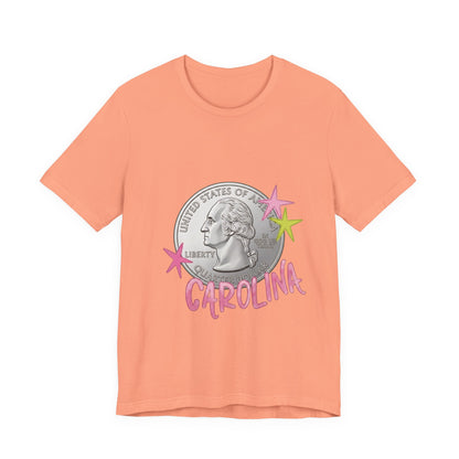 "Heads Carolina, Tail's California" Quarter Graphic Tee