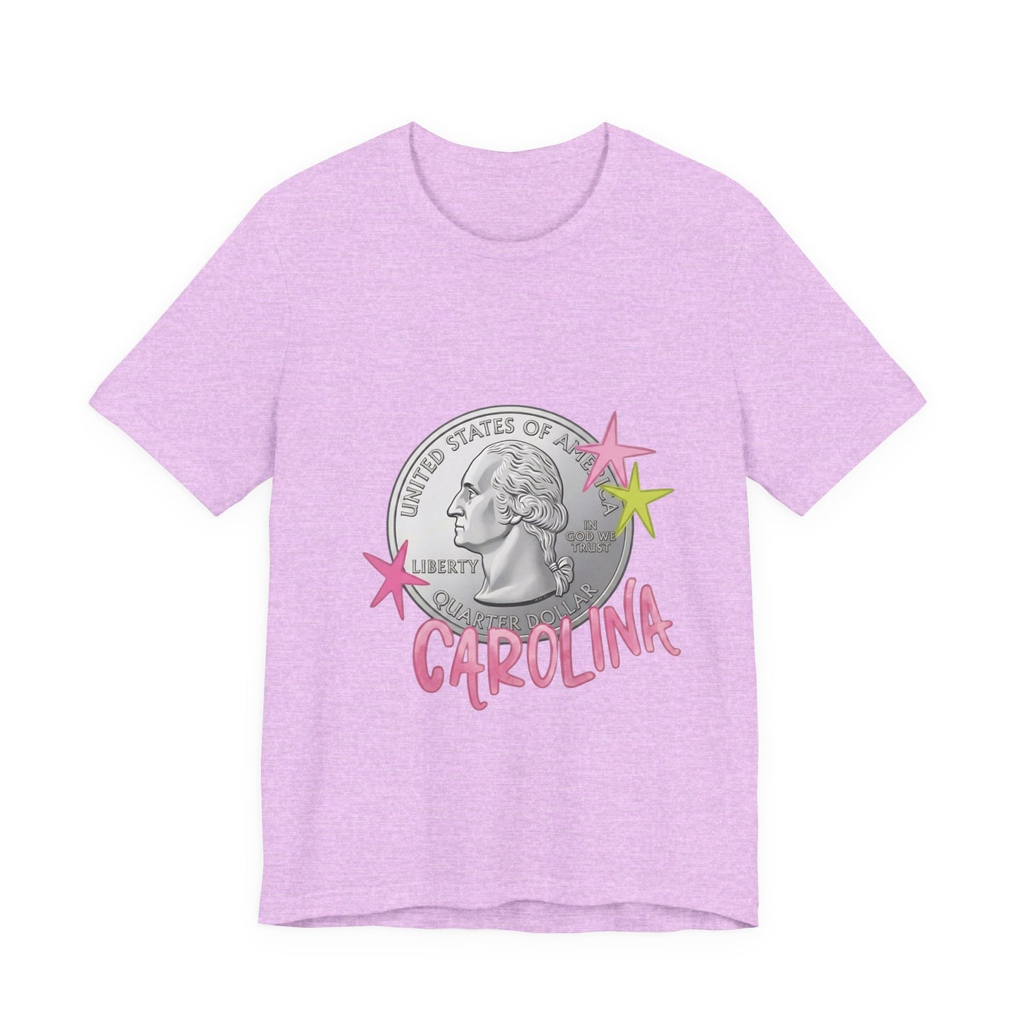"Heads Carolina, Tail's California" Quarter Graphic Tee