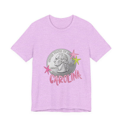"Heads Carolina, Tail's California" Quarter Graphic Tee