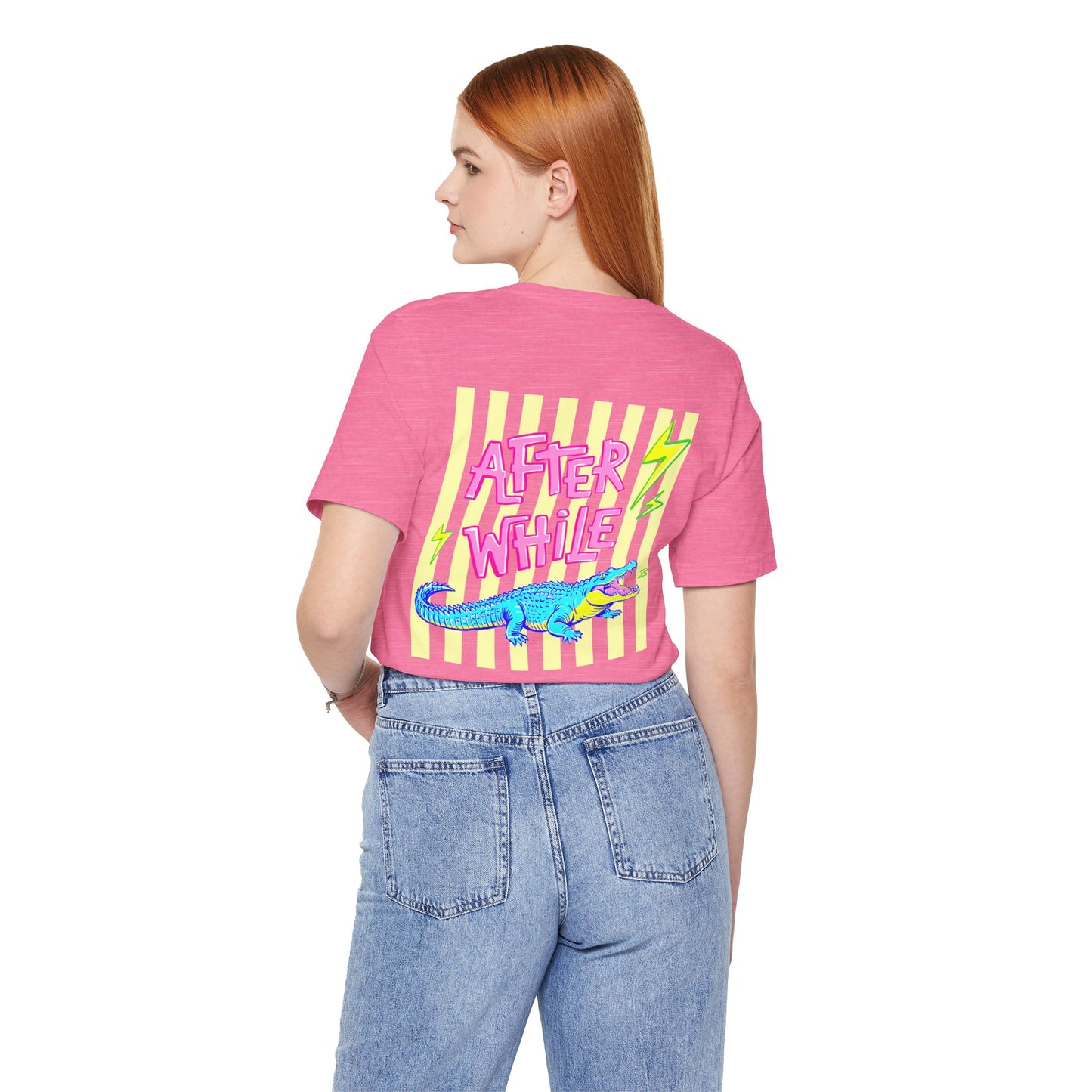 Later Alligator/After While Crocodile Tee — Retro Neon Graphic T-Shirt