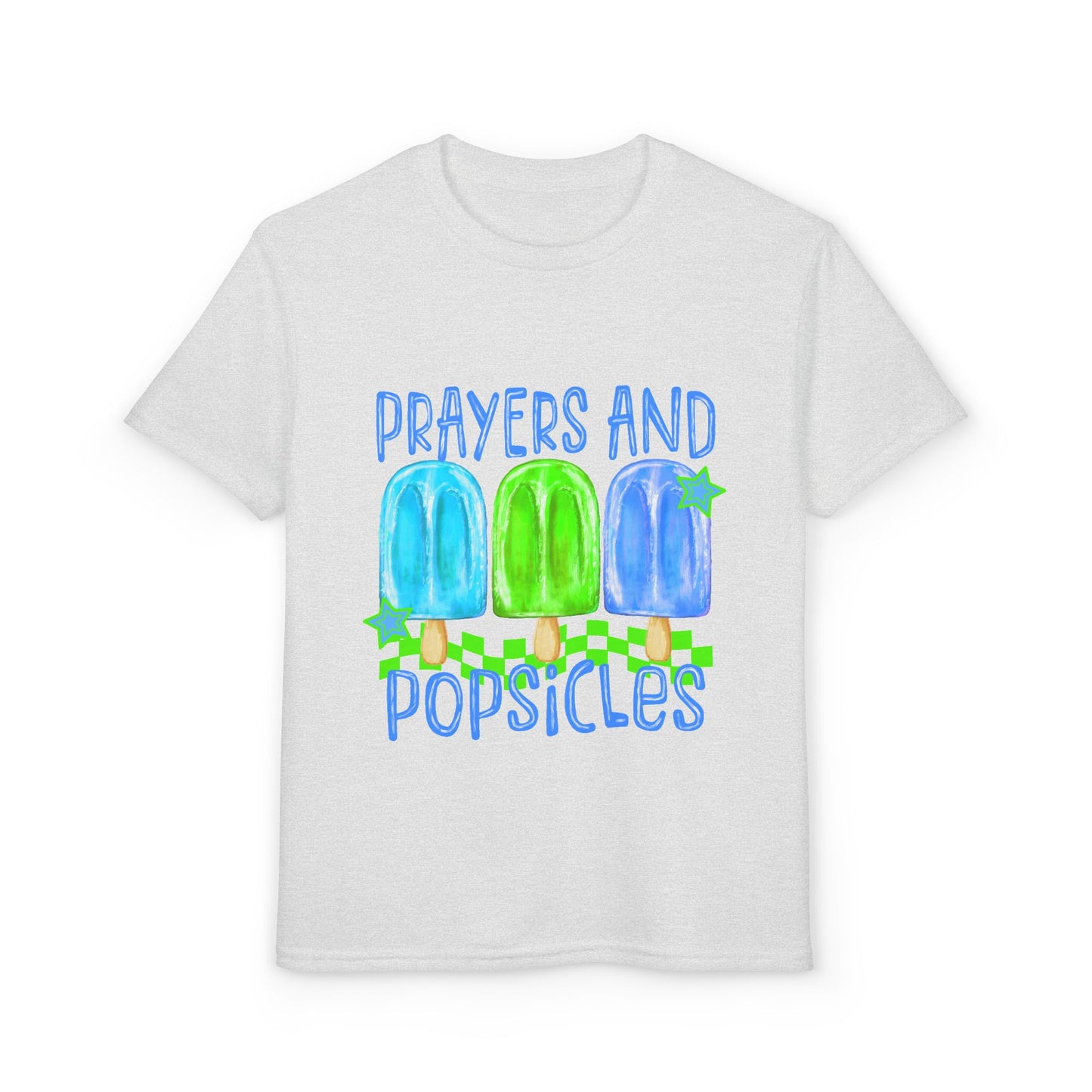 Youth T-Shirt — "Prayers and Popsicles" Kids Faith Summer Tee