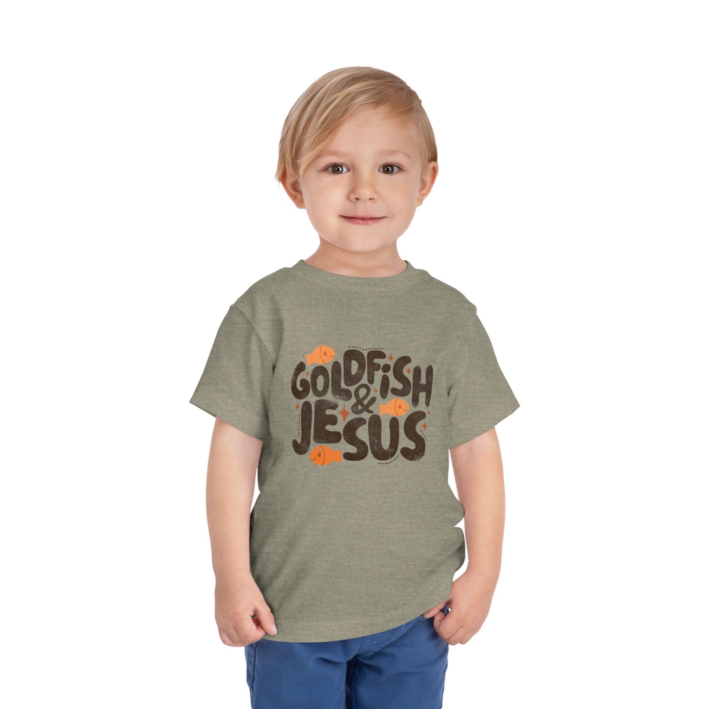 Goldfish & Jesus Toddler Tee — Cute Christian Kids Shirt