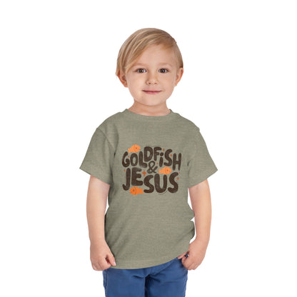 Goldfish & Jesus Toddler Tee — Cute Christian Kids Shirt
