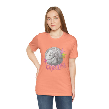 "Heads Carolina, Tail's California" Quarter Graphic Tee