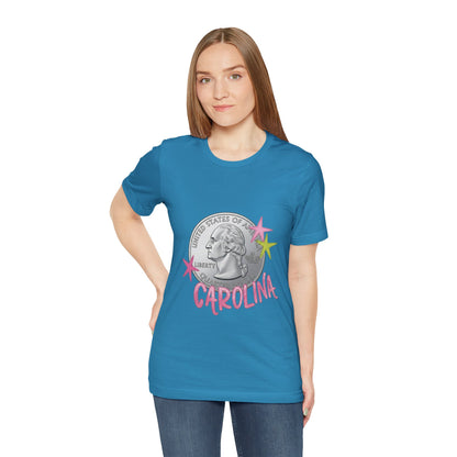 "Heads Carolina, Tail's California" Quarter Graphic Tee