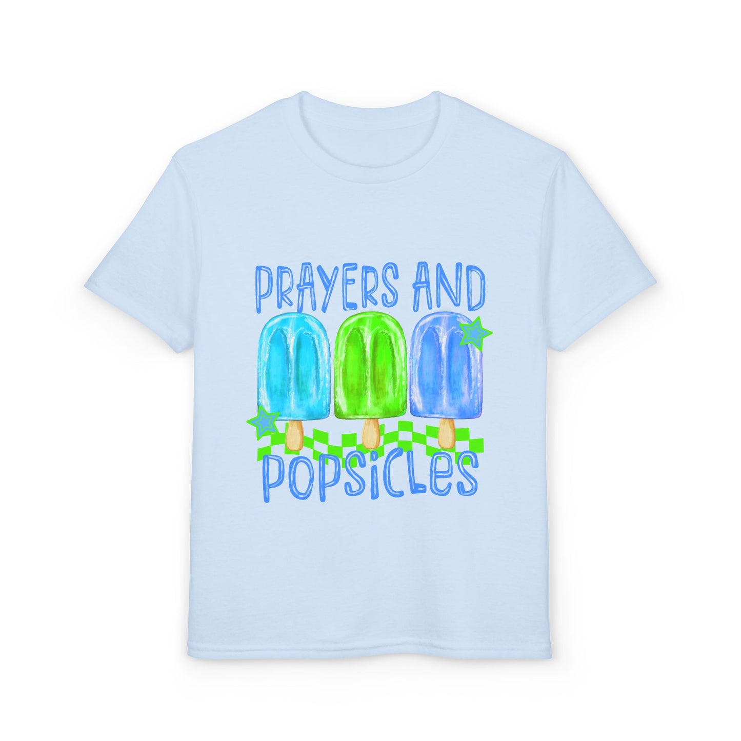 Youth T-Shirt — "Prayers and Popsicles" Kids Faith Summer Tee