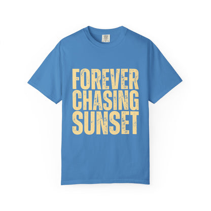 T-Shirt — "Forever Chasing Sunset" Graphic Tee