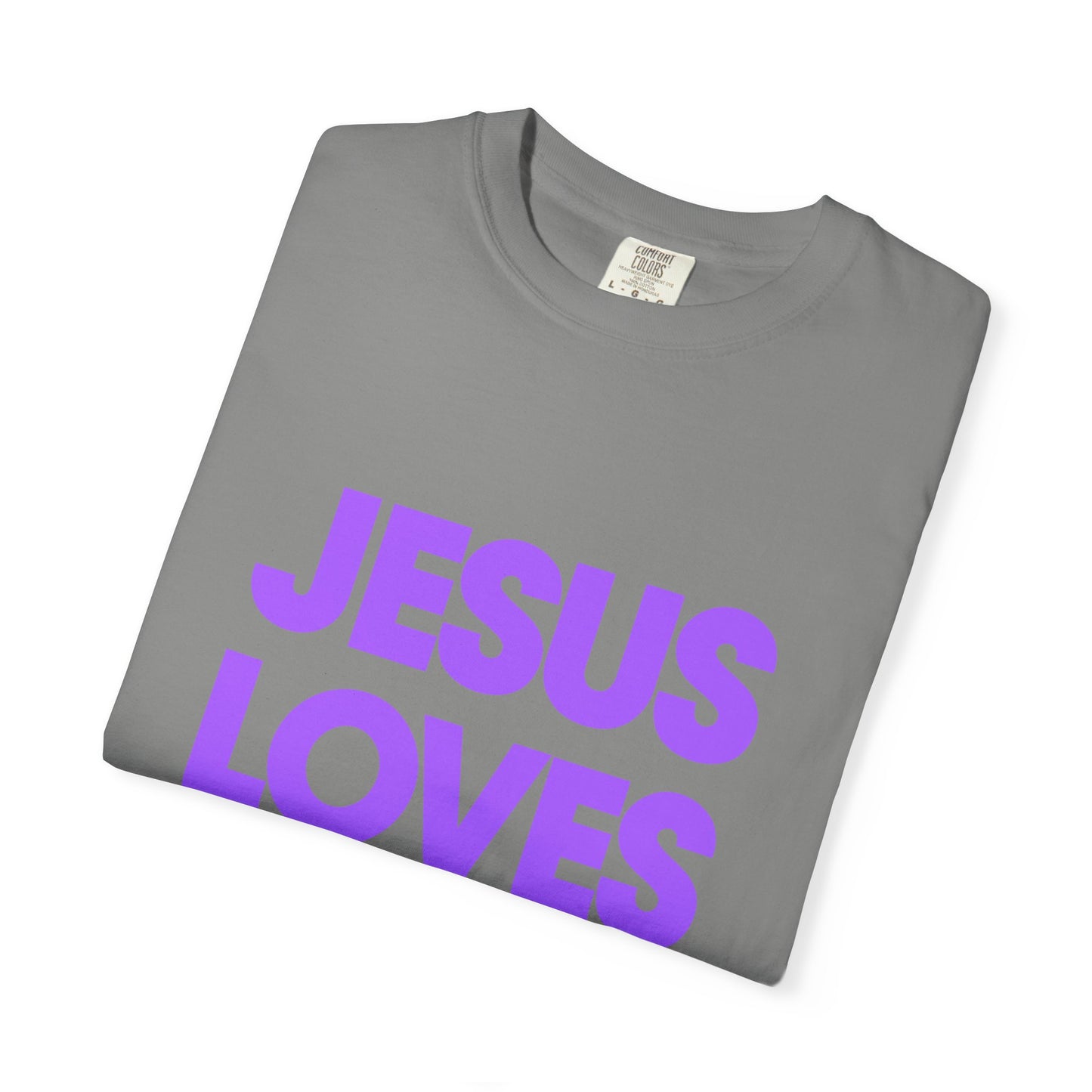 Jesus Loves You T-Shirt — Bold Purple Faith Tee